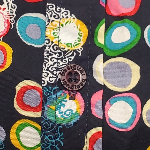 Desigual Sleeveless Button Down Shirt - Picture 4 of 9